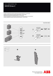 ABB SACE Emax 2 E2.2 Manual De Instrucciones