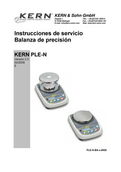 KERN PLE-N Serie Instrucciones De Servicio