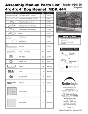 ShelterLogic Kennel MDK 444 Manual