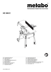 Metabo HC 260 C Manual Original