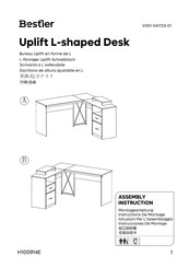 Bestier Uplift L-shaped Desk Manual De Instrucciones