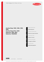 Fronius Acctiva easy 1202 Manual De Instrucciones