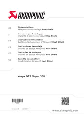 Akrapovic Heat Shield Instrucciones De Montaje