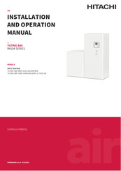 Hitachi YUTAKI S80 RWH-4.0NFWE Manual De Instalación Y Funcionamiento