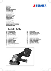 Berner BACAG-1 BL 18V 01 Manual Original