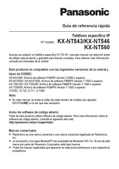 Panasonic KX-NT543 Guía De Referencia Rápida