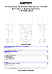 ARMATUREN ARI-PACO 0,85kN Instrucciones De Funcionamiento Y De Montaje