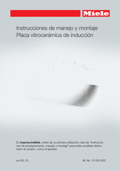 Miele KM 6362-1 Instrucciones De Manejo Y Montaje