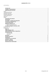 ENERGY SISTEM Party 6 Manual Del Usuario