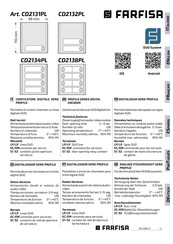 Farfisa CD2134PL Manual Del Usuario