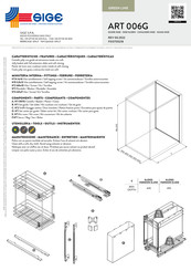 Sige GREEN LINE 006G Serie Instrucciones De Montaje