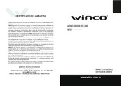 Winco W901 Manual De Instrucciones