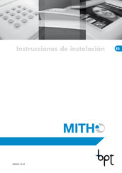 Bpt MITH Instrucciones De Instalación