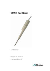 Metrohm OMNIS Rod Stirrer Manual Del Producto