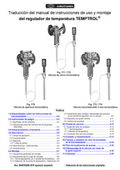 ARMATUREN TEMPTROL 771 Traducción Del Manual De Instrucción Original