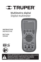 Truper 100362 Instructivo