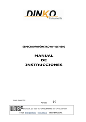 DINKO Instruments UV-VIS 4600 Manual De Instrucciones