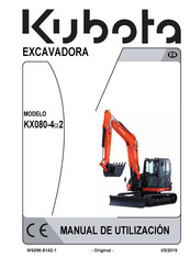 KUBOTA KX080-4a2 Manual De Utilización