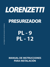 Lorenzetti PL-12 Manual De Instrucciones Para Instalación