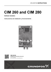 Grundfos CIM 280 Instrucciones De Instalación Y Funcionamiento
