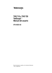 Tektronix TekScope THS 720 Manual Del Usuario