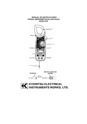 Kyoritsu Electrical Instruments Works KEW2127R Manual De Instrucciones