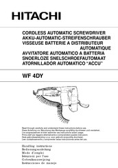 Hitachi WF 4DY Manual De Instrucciones