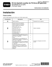 Toro SprayMaster 146-0604 Instrucciones De Instalación
