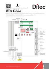 DITEC LCU43 Manual De Instalación