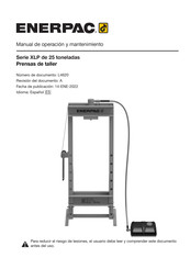 Enerpac XLP-256XA11G Manual De Operación Y Mantenimeinto