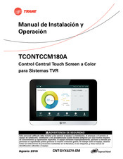 Trane TCONTCCM180A Manual De Instalación Y Operación