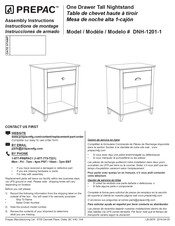 Prepac DNH-1201-1 Instrucciones De Armado