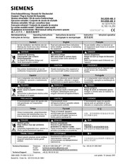 Siemens SENTRON VL 3VL9200-4W0 Serie Instructivo