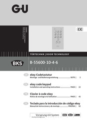 G-U B-55600-10-4-6 Manual De Instrucciones Y De Montaje