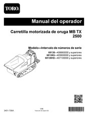 Toro MB TX 2500 Manual Del Operador