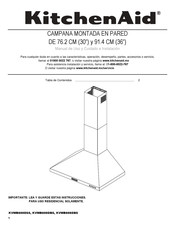 KitchenAid kvwb600dss Manual De Uso Y Cuidado E Instalación