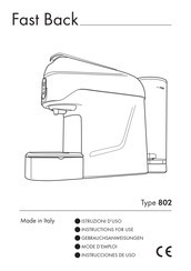 Belmio Fast Back 802 Instrucciones De Uso