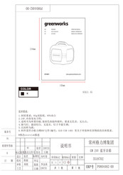 GreenWorks BTG901 Manual Del Operador