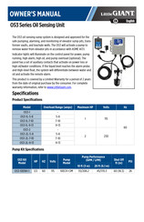 Little Giant OS3-1 Manual Del Propietário
