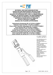 TE Connectivity HPi 10 TE PN Manual De Instrucciones Y De Mantenimiento