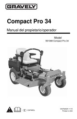 Gravely 991088 Compact Pro 34 Manual Del Propietario - Operador