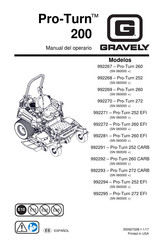 Gravely 992272 Manual Del Operario