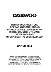 Daewoo 65DM72UA Instrucciones De Operación