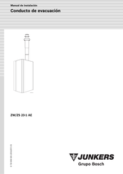 Bosch JUNKERS ZW/ZS 23-1 AE Manual De Instalación