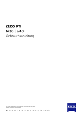 Zeiss DTI 6/20 Manual De Instrucciones