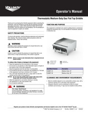 Vollrath GGMDT-24 Manual Del Operador