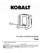 Kobalt KRC 80-06 Instrucciones De Uso