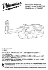 Milwaukee 2916-DE Manual Del Operador