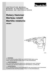 Makita HR3851 Manual De Instrucciones