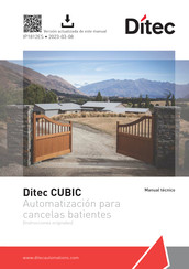 DITEC CUBIC Instrucciones Originales
